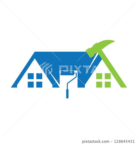 Home improvement logo vector. Home repair logo 128645431