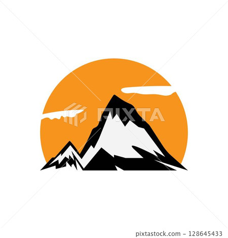 High Mountain icon  Logo Business Template Vector 128645433