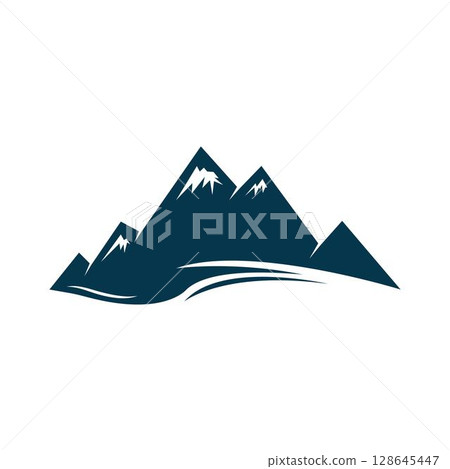High Mountain icon  Logo Business Template Vector 128645447