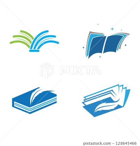 Book Logo Template vector Illustration design 128645466