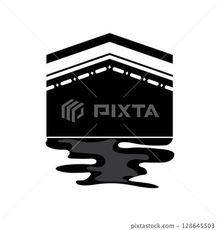 kaabah icon design, mecca ka'bah. vector illustration for islamic event, hajj, umrah, ramadan kareem, ied mubarak kaabah icon design, mecca ka'bah. vector illustration for islamic event, hajj, umrah, ramadan kareem, ied mubarak 128645503