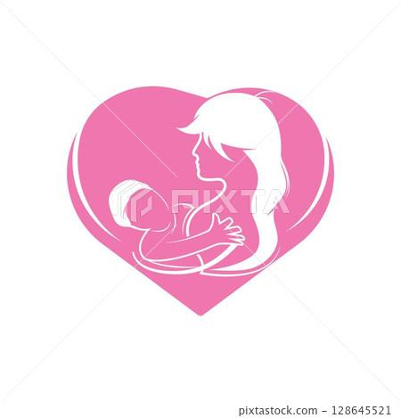 Happy Mothers Day logo vector illustration design.Happy Mother's Day to all mother lovers Happy Mothers Day logo vector illustration design.Happy Mother's Day to all mother lovers 128645521