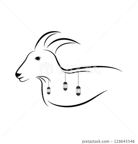 Eid al Adha logo Vector template. Eid Al Adha Mubarak Template. Eid al Adha logo Vector template. Eid Al Adha Mubarak Template. 128645546