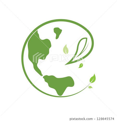 World environmental ,saving logo and ecology friendly concept Vector illustration World environmental ,saving logo and ecology friendly concept Vector illustration 128645574