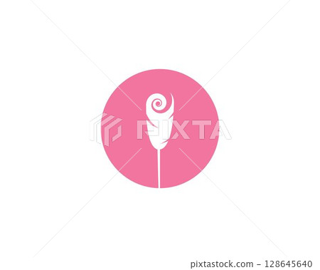 Rose flower Logo vector Rose flower Logo vector 128645640