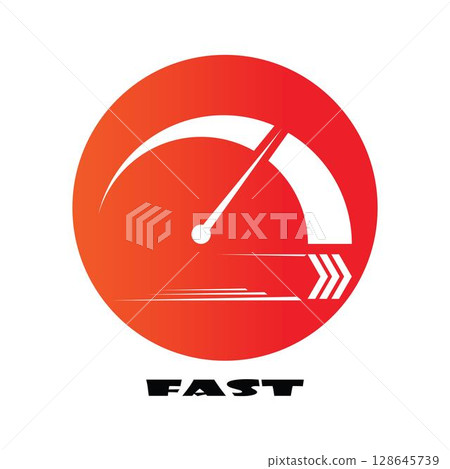 Faster Logo Template vector icon 128645739