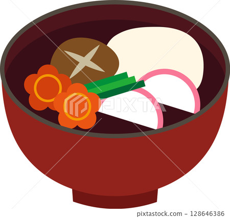 Simple and cute illustration material 128646386