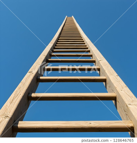 concrete stairs on the roof 128646765