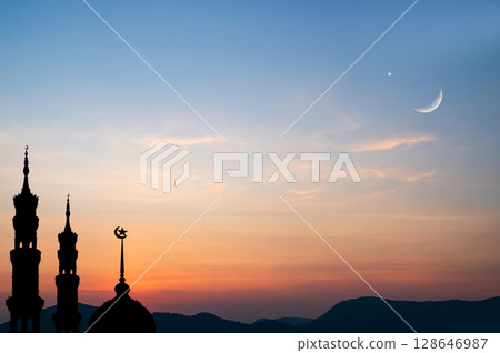 Musque Dome Camel Desert Mountain Night Building with Sky Moon Sunset Background Mubaruk Greeting Islam Ramadan Element Masjid Aqsa Hajj Kaaba Umrah Eid Arabian Religion Islamic Arab Muslim Greeting. Musque Dome Camel Desert Mountain Night Building with Sky Moon Sunset Background Mubaruk Greeting Islam Ramadan Element Masjid Aqsa Hajj Kaaba Umrah Eid Arabian Religion Islamic Arab Muslim Greeting. 128646987