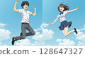 學生跳 128647327