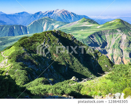 立山嶺,日本百座名山之一,立山山脈,富山縣 立山嶺,日本百座名山之一,立山山脈,富山縣 128648305