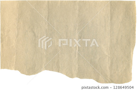Crumpled ripped paper with torn edges. Realistic paper for DIY projects, scrapbooking and collage 128649504