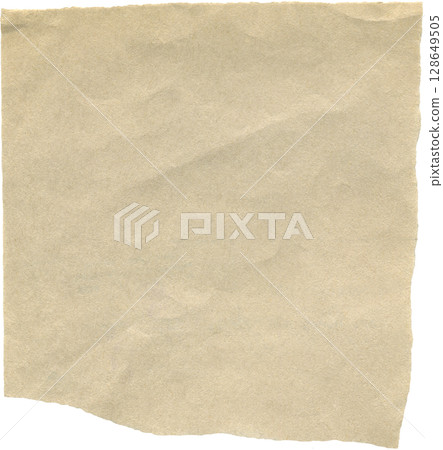 Warped paper scrap for used as background or backdrop. Realistic paper piece for scrapbooking, paper collage making Warped paper scrap for used as background or backdrop. Realistic paper piece for scrapbooking, paper collage making 128649505