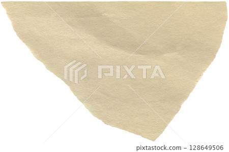 Torn paper scrap for used as background or backdrop. Realistic paper piece for scrapbooking, paper collage making 128649506