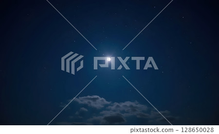 Clear Night Sky with Stars on iPhone Camera 128650028