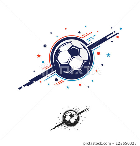 World Football Cup creative concept template background 128650325