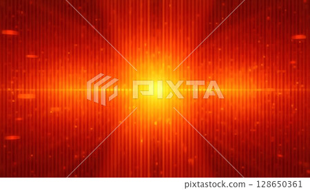 Vibrant Rectangular Abstract Heat 128650361