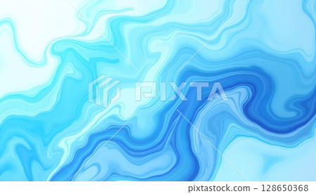 Dreamy Blue Marble Ink Swirl 128650368