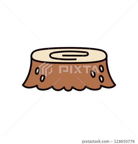 Stump illustration Stump illustration 128650776