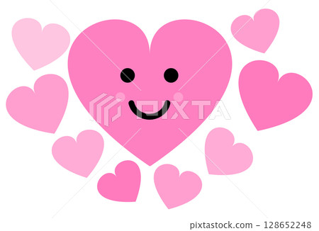 A heart-shaped illustration of love and romance with a lover A heart-shaped illustration of love and romance with a lover 128652248