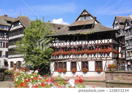 La Petite France, a World Heritage Site in Strasbourg 128653234