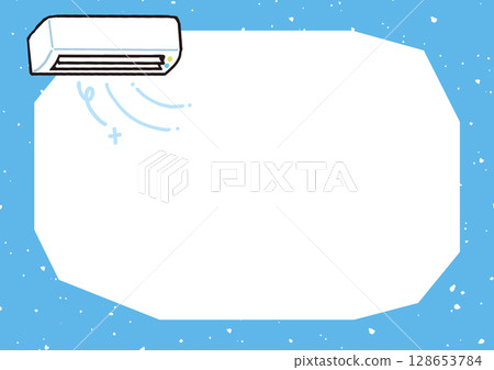 Cool textured frame with air conditioning 128653784