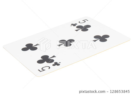 card gambling on white game luck five clubs 128653845