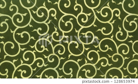 The most basic furoshiki pattern, a vintage arabesque cloth 128653974