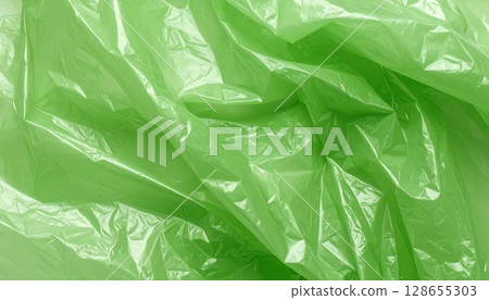 AI image: Green plastic bag 128655303