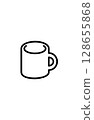 Coffee cup icon 128655868