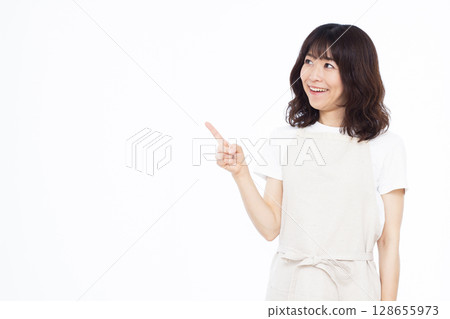 家庭主婦指著 128655973