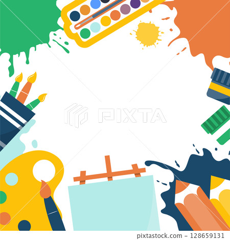 Kids Art Poster Template 128659131
