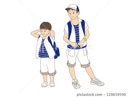 暑假兄弟郊遊 暑假兄弟郊遊 128659590