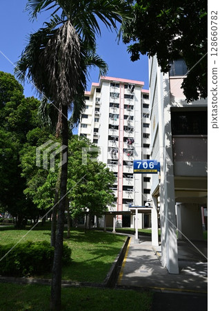Singapore, landscape with housing complex 2 Singapore, landscape with housing complex 2 128660782