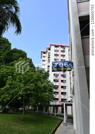 Singapore, Housing Estate Landscape 3 Singapore, Housing Estate Landscape 3 128660783