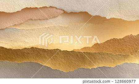 Golden Japanese paper background 128660977