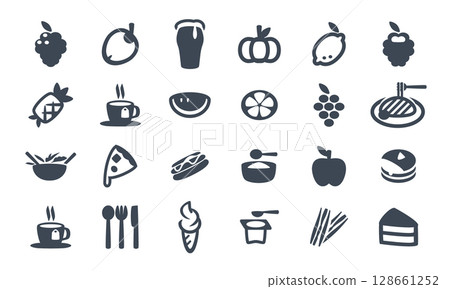 Food Icon Set Food Icon Set 128661252