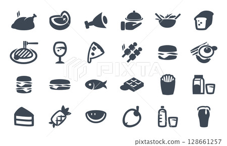 Food Icon Set 128661257
