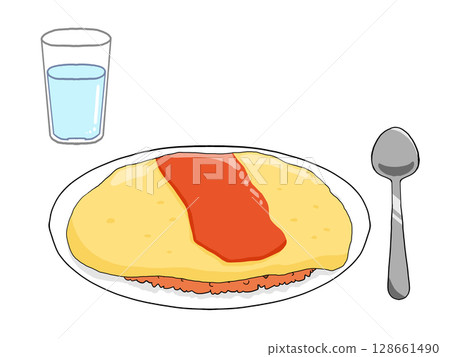煎蛋飯套餐插圖 128661490