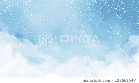A fantastic and cute starry sky 128661547