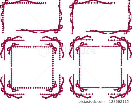 Ribbon, Beads F2, m11 Wine Ribbon, Beads F2, m11 Wine 128662115