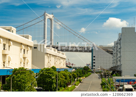 Scenery where you can see the Rainbow Bridge 128662369