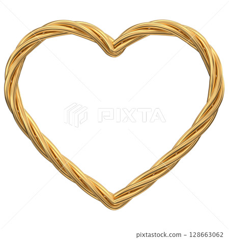 heart made of rope 128663062