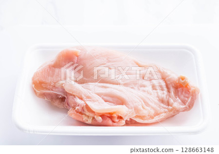 Packaged chicken breast Packaged chicken breast 128663148