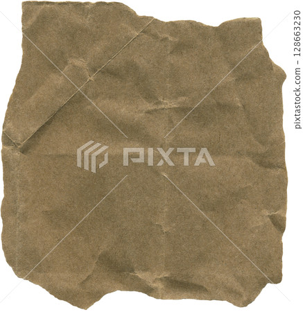 Crumpled kraft paper piece for handmade card, paper craft, scrapbooking, packaging gifts Crumpled kraft paper piece for handmade card, paper craft, scrapbooking, packaging gifts 128663230