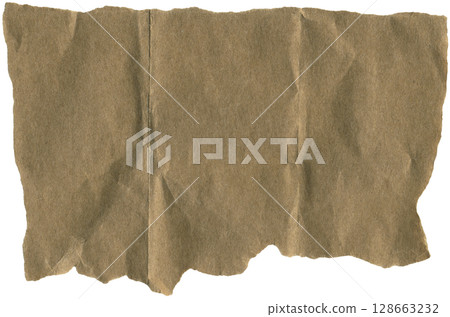 Kraft paper ripped piece for background, vintage album decoration, collages, scrapbooking, DIY projects Kraft paper ripped piece for background, vintage album decoration, collages, scrapbooking, DIY projects 128663232