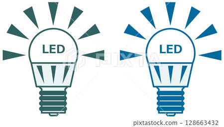 Illustration of an LED bulb that can be used as an eco-friendly, energy-saving replacement for indoor lighting Illustration of an LED bulb that can be used as an eco-friendly, energy-saving replacement for indoor lighting 128663432
