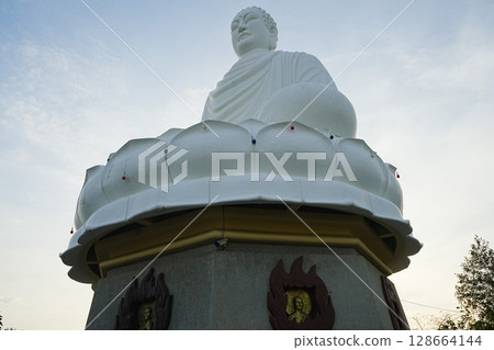 Vietnam Nha Trang Long Son Pagoda White Buddha 128664144