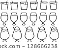 著色書_飲料線描 128666238