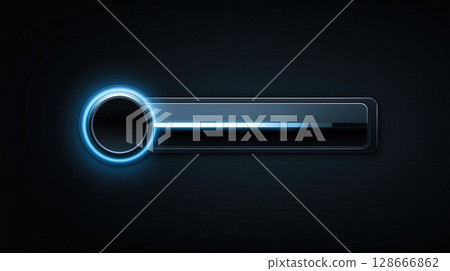 Futuristic Blue Loading Bar 128666862
